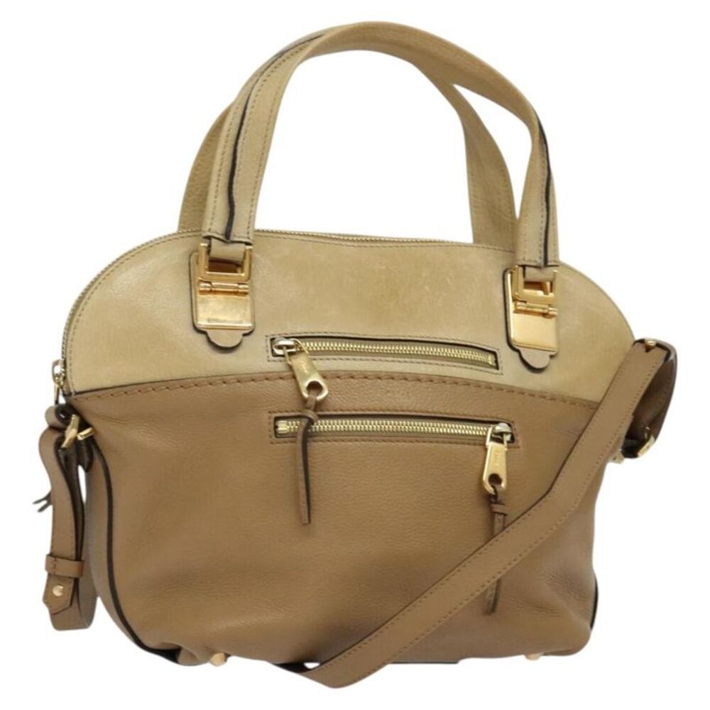Chloe Angie Tote Leather Brown Leather Tote Bag Bag